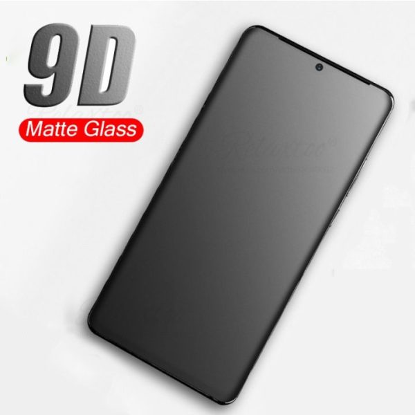 Samsung Galaxy M52 5G Stylish Full Glue Anti-Fingerprint Matte Tempered Glass Full Cover Matte Texture non Shining Screen Protector Premium  Frosted Glass