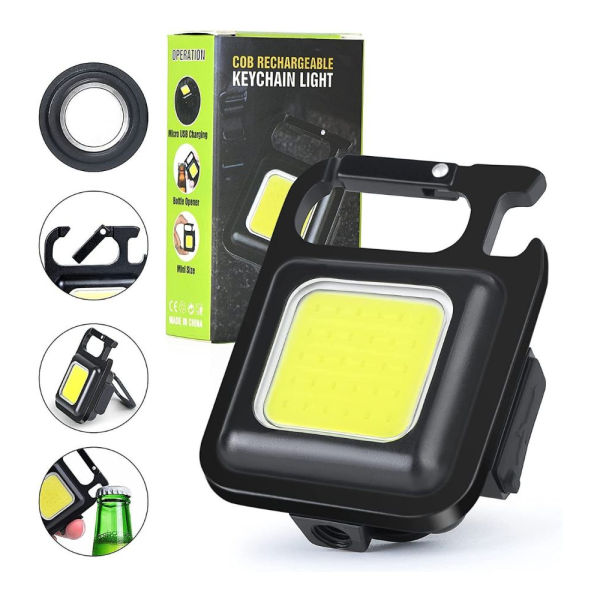 COB Mini Rechargeable Keychain Light
